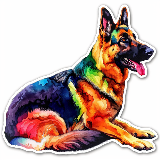 German Shepherd Dog Vinyl Decal Sticker for Car, Laptop, Tumbler and more # F011603