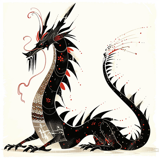 Dragon crowned majestic Expressive surreal Vinyl Decal Sticker for Car, Laptop, Tumbler and more # F019008