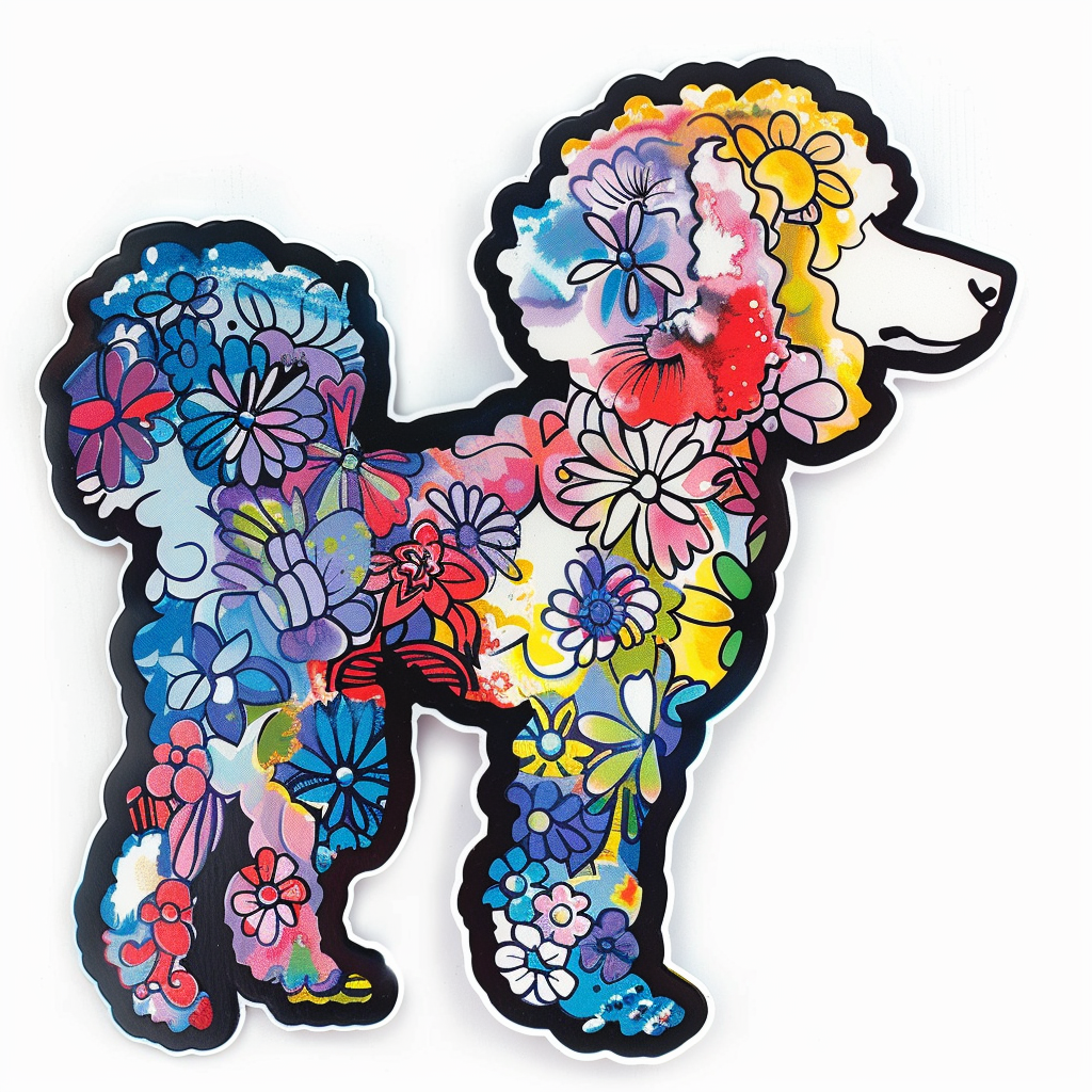 Poodle Dog Vinyl Decal Sticker for Car, Laptop, Tumbler and more # F012643