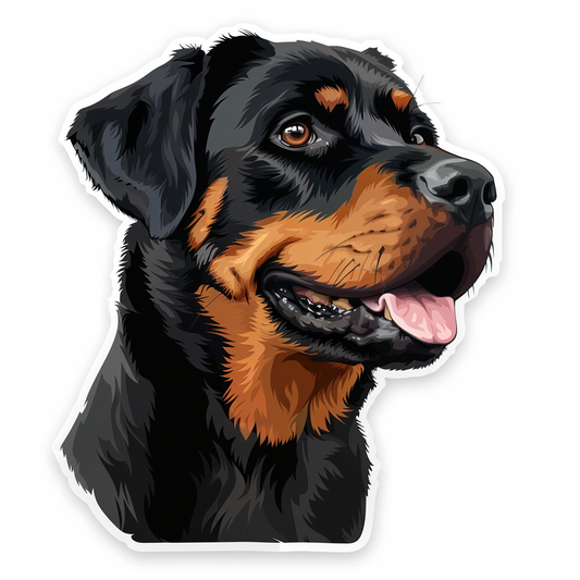 Rottweiler Dog Vinyl Decal Sticker for Car, Laptop, Tumbler and more # F07199