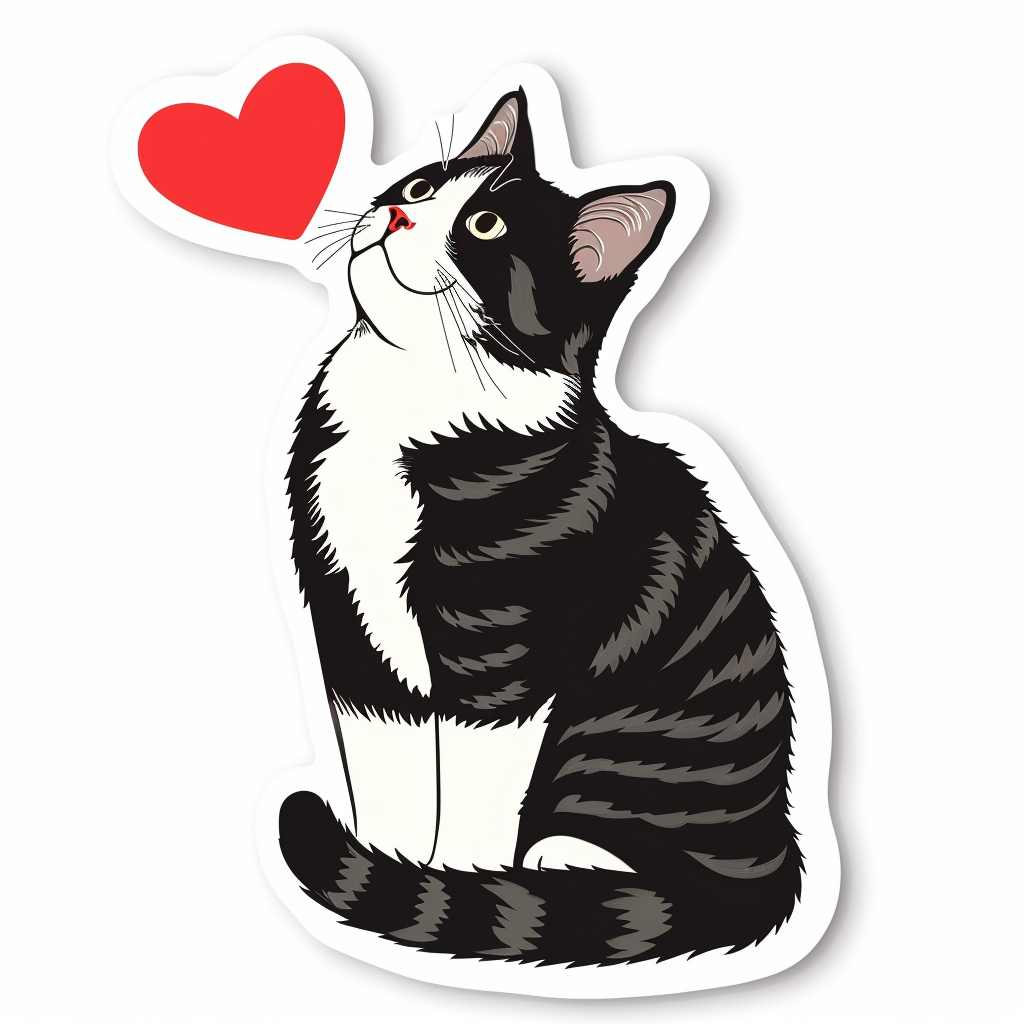 American Shorthair Cat majestic Expressive surreal Vinyl Decal Sticker for Car, Laptop, Tumbler and more # F018712