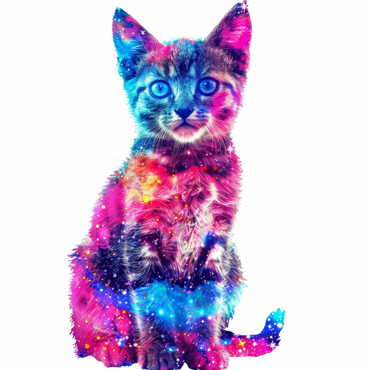 Adorable Turkish Angora Cat  Vinyl Decal Sticker for Car, Laptop, Tumbler and more # F020905-4" x 4"