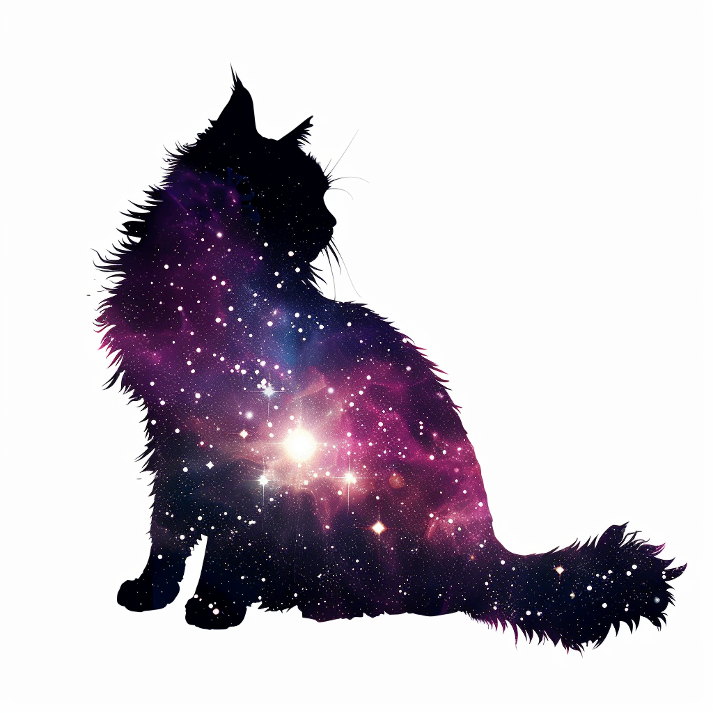 Sticker of a Persian Cat galaxy majestic Expressive surreal Vinyl Decal Sticker for Car, Laptop, Tumbler and more # F016361