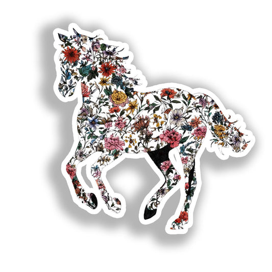 Horse Vinyl Decal Sticker for Car, Laptop, Tumbler and more # A018509-4" x 4"
