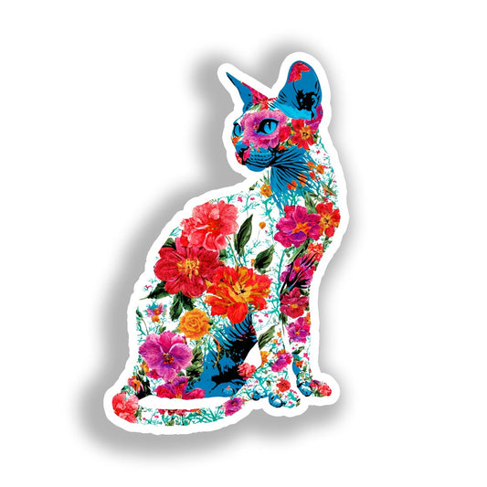 Devon Rex Cat Vinyl Decal Sticker for Car, Laptop, Tumbler and more # A019717-4" x 4"