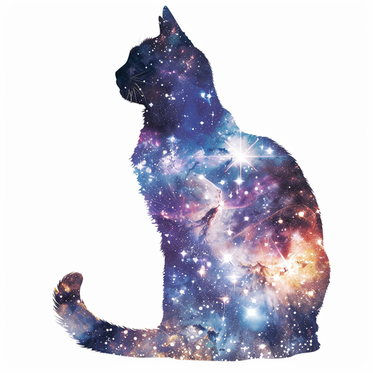 American Shorthair Cat majestic Expressive surreal Vinyl Decal Sticker for Car, Laptop, Tumbler and more # F018881