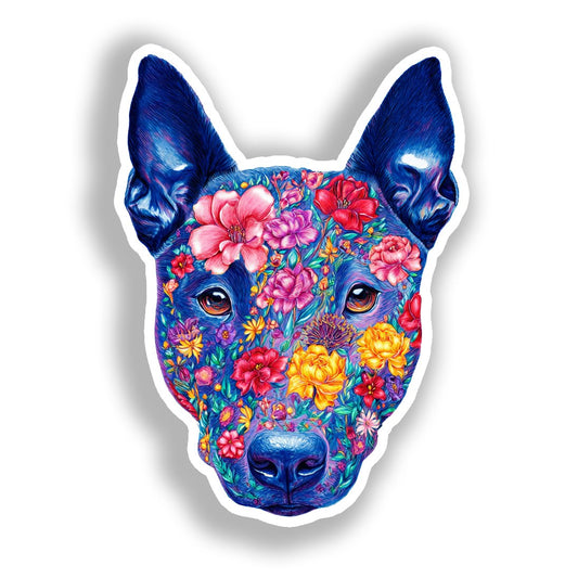 Medium Breed Dog Vinyl Decal Sticker for Car, Laptop, Tumbler and more # A019349-4" x 4"