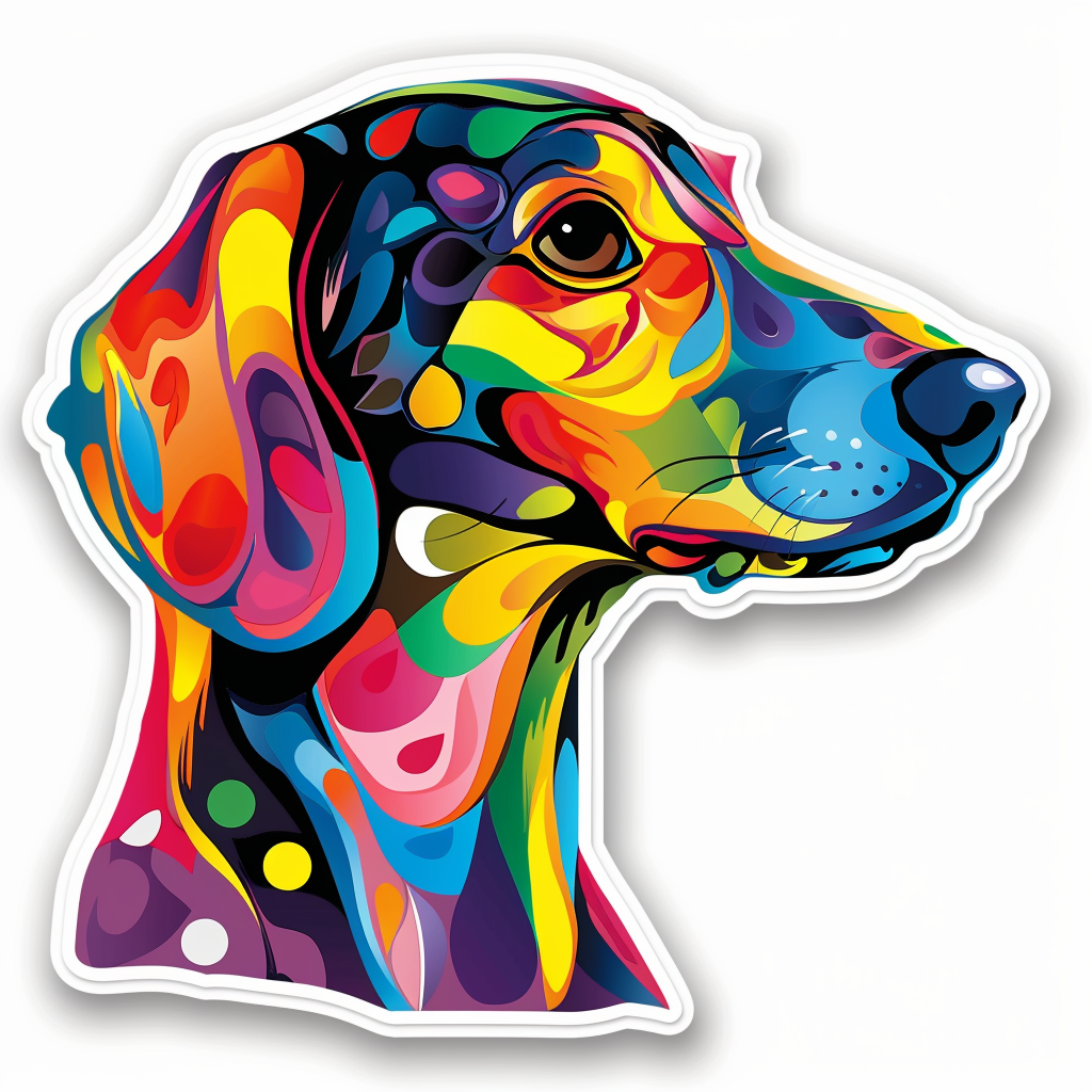 Dachshund Dog Vinyl Decal Sticker for Car, Laptop, Tumbler and more # F013112