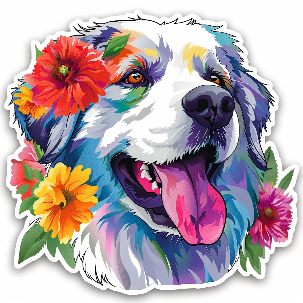 Great Pyrenees dog  Vinyl Decal Sticker for Car, Laptop, Tumbler and more # F023564