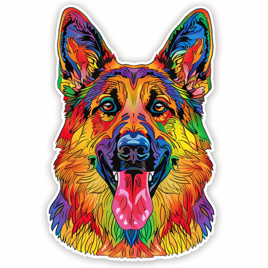 German Shepherd Dog Vinyl Decal Sticker for Car, Laptop, Tumbler and more # F011641