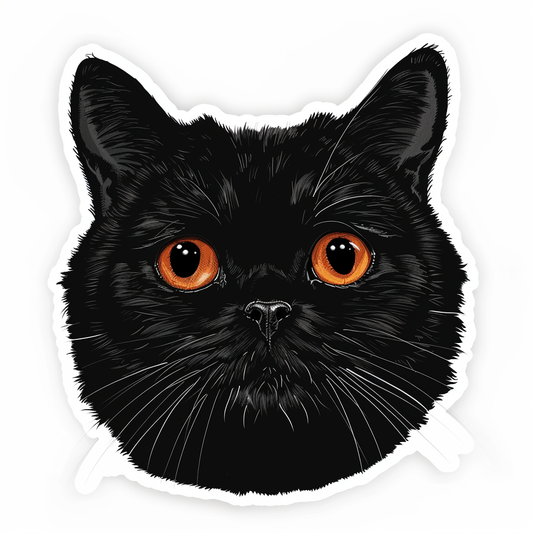 British Shorthair cat Vinyl Decal Sticker for Car, Laptop, Tumbler and more # F07620