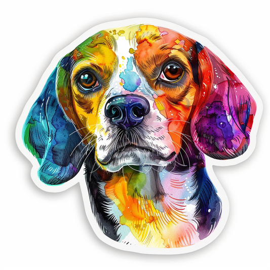 Beagle dog Vinyl Decal Sticker for Car, Laptop, Tumbler and more # F012083