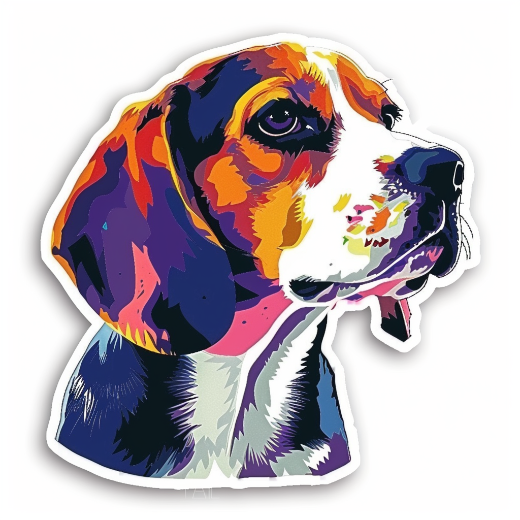 Beagle dog Vinyl Decal Sticker for Car, Laptop, Tumbler and more # F012142