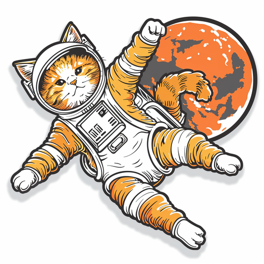 Adorable Turkish Angora Cat  Vinyl Decal Sticker for Car, Laptop, Tumbler and more # F020861-4" x 4"