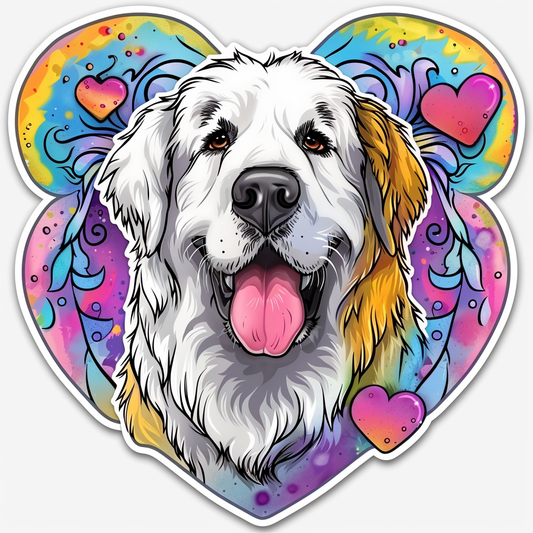 Great Pyrenees dog  Vinyl Decal Sticker for Car, Laptop, Tumbler and more # F023515