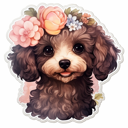 Poodle dog Vinyl Decal Sticker for Car, Laptop, Tumbler and more # F012229