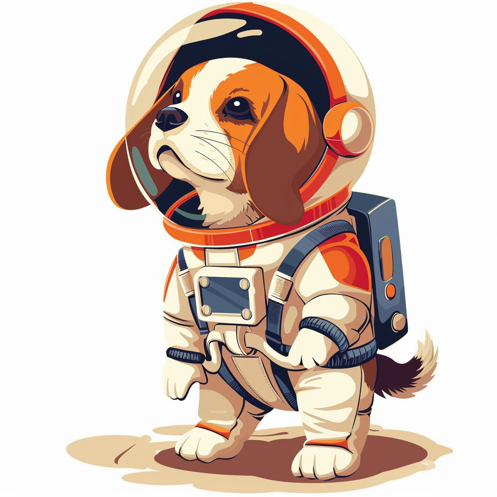 Beagle dog astronaut Vinyl Decal Sticker for Car, Laptop, Tumbler and more # F011930