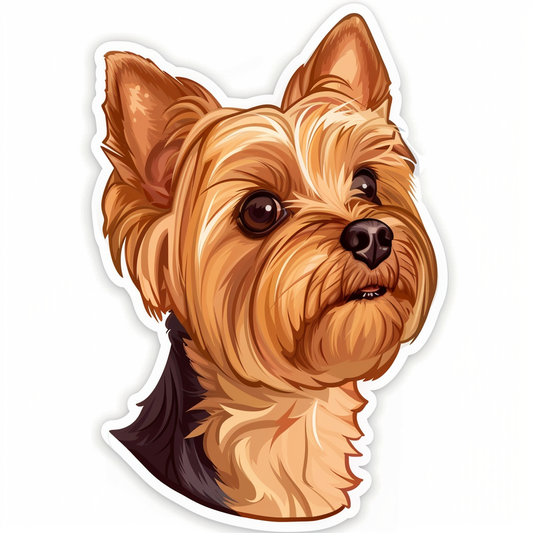 Yorkshire Terrier Dog Vinyl Decal Sticker for Car, Laptop, Tumbler and more # F07195