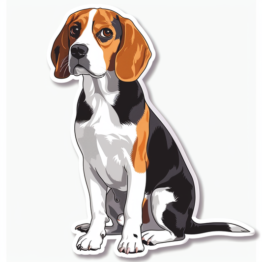 Beagle Dog Vinyl Decal Sticker for Car, Laptop, Tumbler and more # F07734
