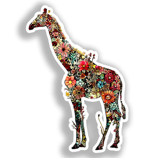Giraffe Vinyl Decal Sticker for Car, Laptop, Tumbler and more # A018559-4" x 4"