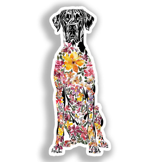 Great Dane Dog Vinyl Decal Sticker for Car, Laptop, Tumbler and more # A019527-4" x 4"