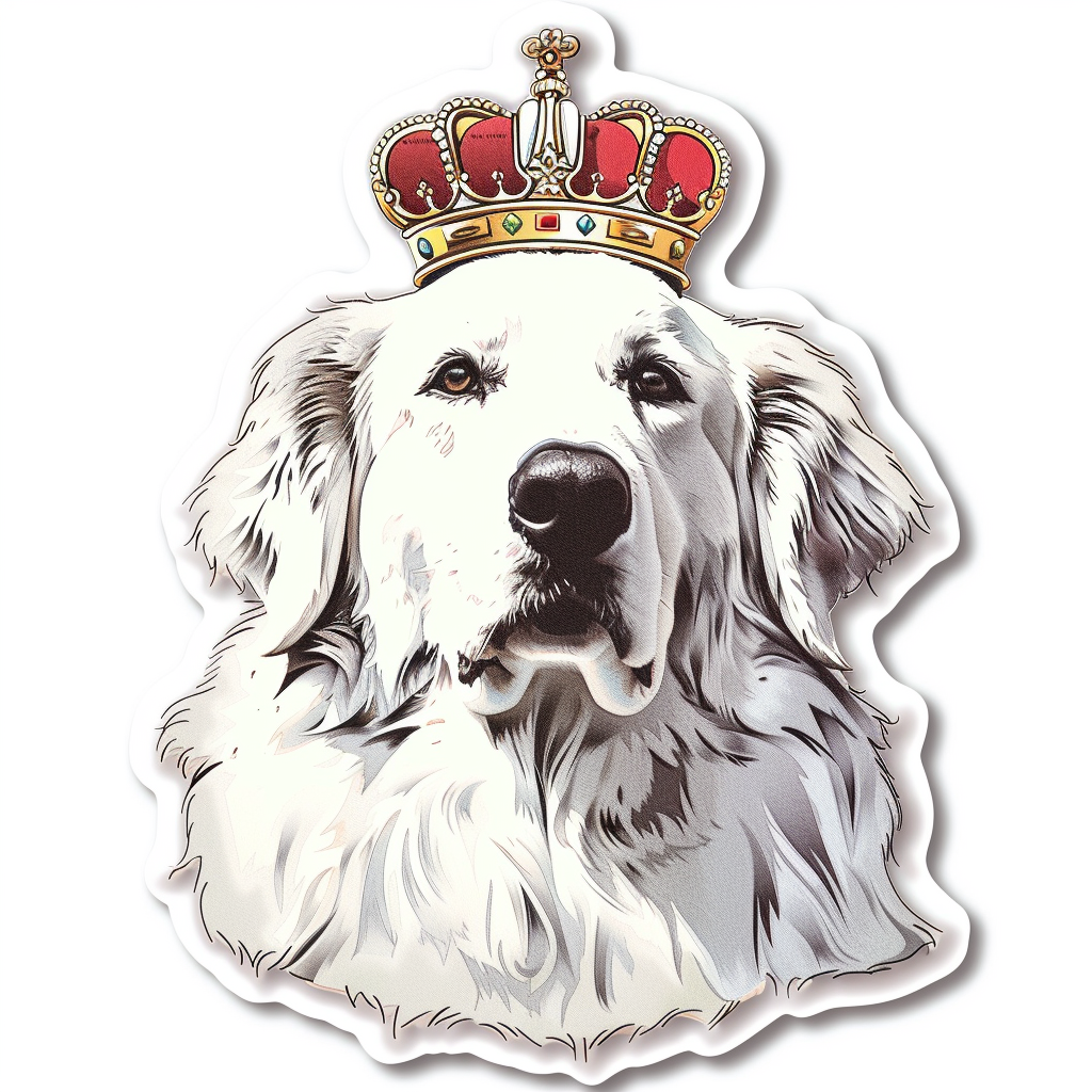 Sticker of Great Pyrenees dog  Vinyl Decal Sticker for Car, Laptop, Tumbler and more # F023582