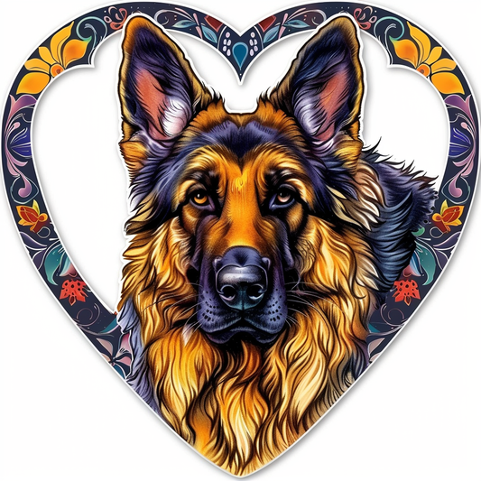 German Shepherd Dog Vinyl Decal Sticker for Car, Laptop, Tumbler and more # F011344