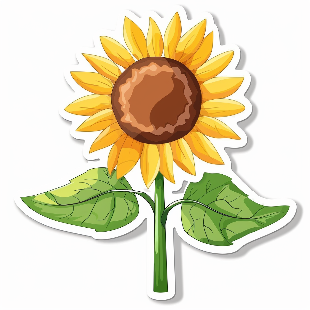 Sunflower flower majestic Expressive surreal Vinyl Decal Sticker for Car, Laptop, Tumbler and more # F023159