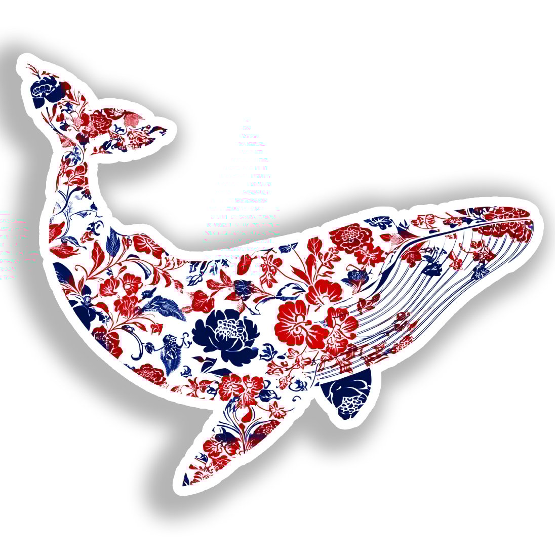 Whale   Vinyl Decal Sticker for Car, Laptop, Tumbler and more # A018382-4" x 4"