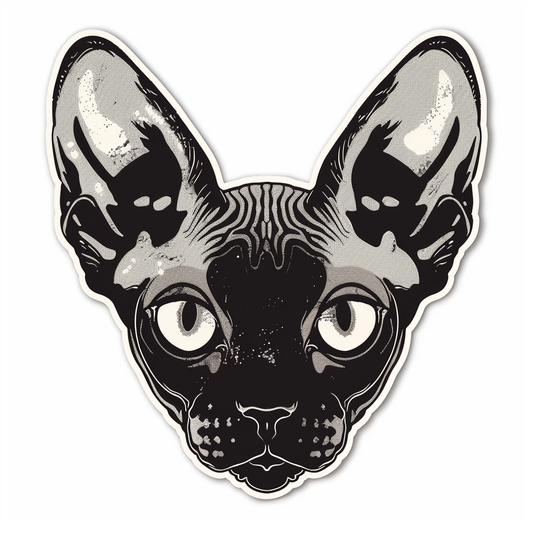 Sphynx Cat Vinyl Decal Sticker for Car, Laptop, Tumbler and more # F09972