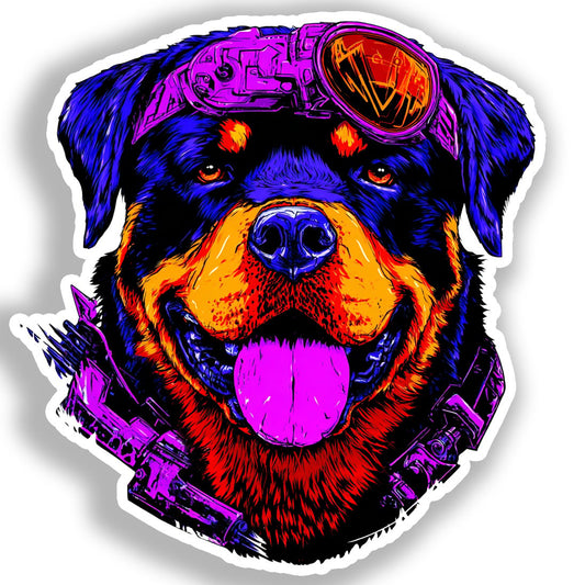 Rottweiler Dog Vinyl Decal Sticker for Car, Laptop, Tumbler and more # A018331-4" x 4"