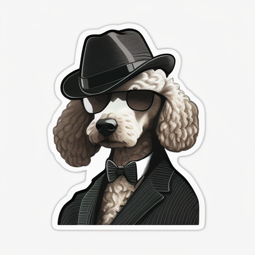 Poodle dog Vinyl Decal Sticker for Car, Laptop, Tumbler and more # F012310