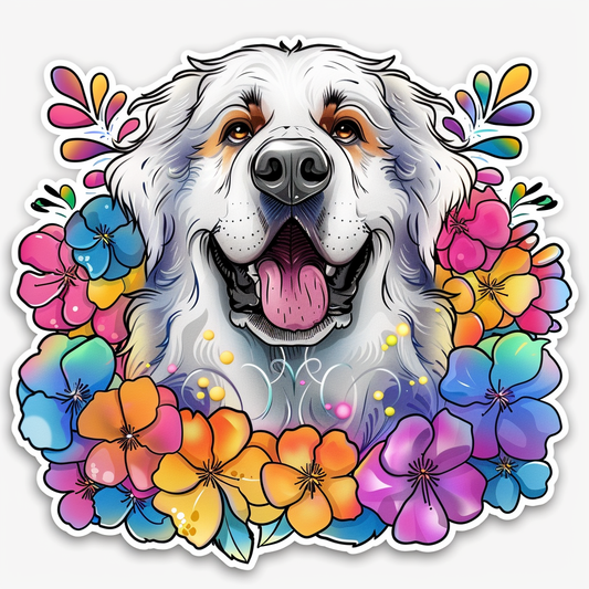 Great Pyrenees dog  Vinyl Decal Sticker for Car, Laptop, Tumbler and more # F023505
