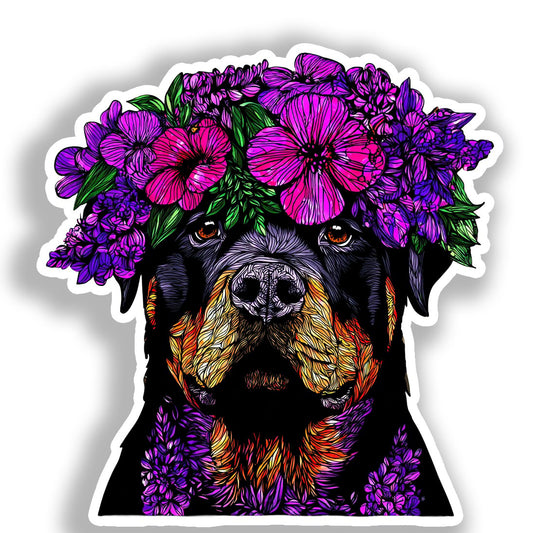 Rottweiler Dog Vinyl Decal Sticker for Car, Laptop, Tumbler and more # A018187-4" x 4"