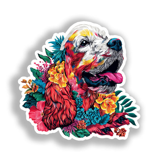 Cocker Spaniel Dog Vinyl Decal Sticker for Car, Laptop, Tumbler and more # A018800-4" x 4"