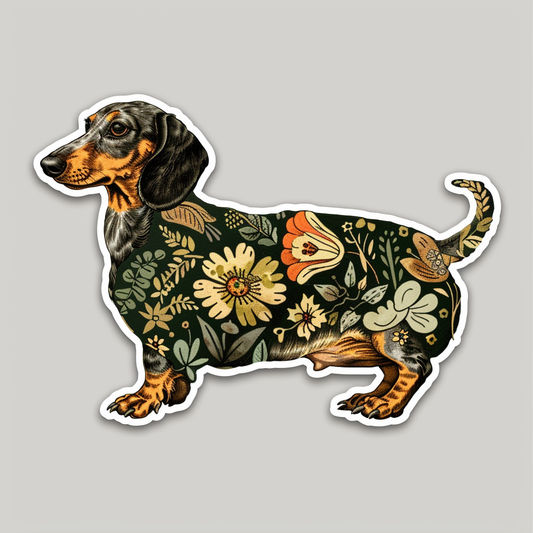 Dachshund Dog Heartcore Vinyl Decal Sticker for Car, Laptop, Tumbler and more # F012851