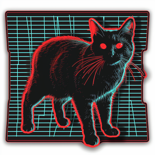 Adorable Turkish Angora Cat  Vinyl Decal Sticker for Car, Laptop, Tumbler and more # F020883-4" x 4"
