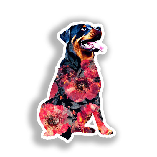 Rottweiler Dog Vinyl Decal Sticker for Car, Laptop, Tumbler and more # A018300-4" x 4"