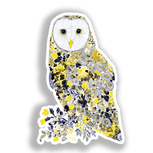 Owl Vinyl Decal Sticker for Car, Laptop, Tumbler and more # A018461-4" x 4"