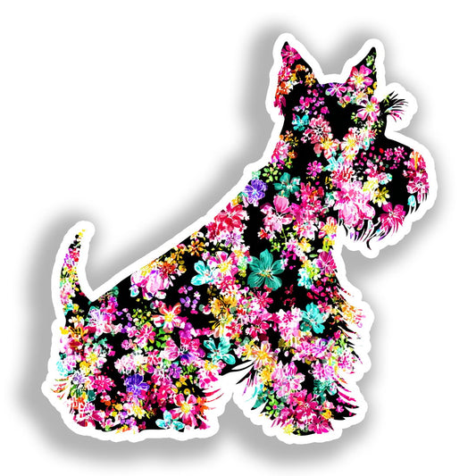 Miniature Schnauzer Dog Vinyl Decal Sticker for Car, Laptop, Tumbler and more # A019293-4" x 4"