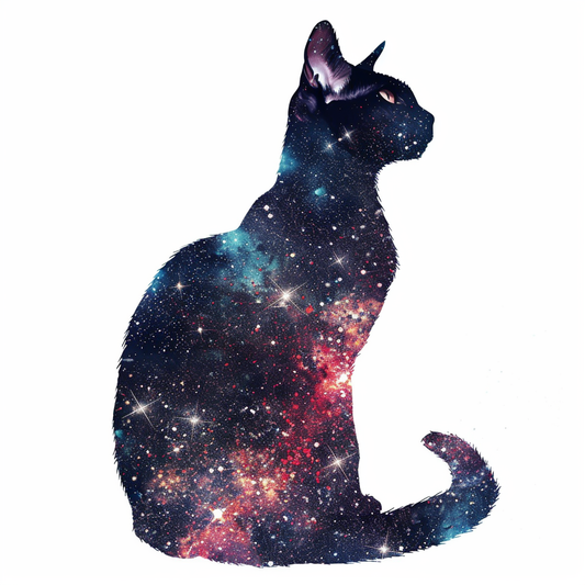 Adorable Cornish Rex Cat Expressive surreal Vinyl Decal Sticker for Car, Laptop, Tumbler and more # F021547-4" x 4"