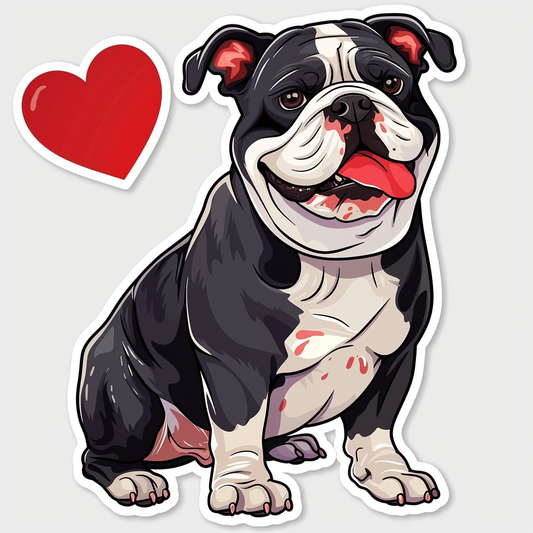 Bulldog Dog majestic Expressive surreal Vinyl Decal Sticker for Car, Laptop, Tumbler and more # F017445
