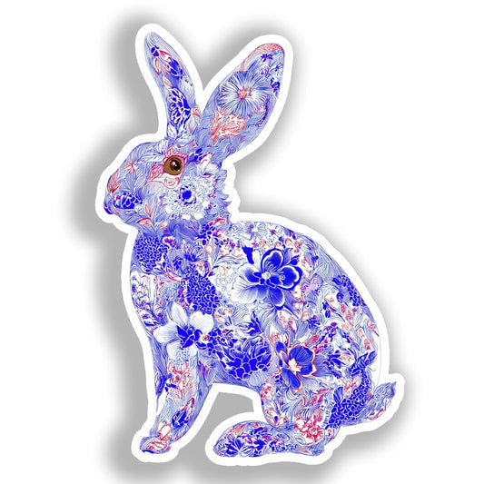 Rabbit   Vinyl Decal Sticker for Car, Laptop, Tumbler and more # A018385-4" x 4"