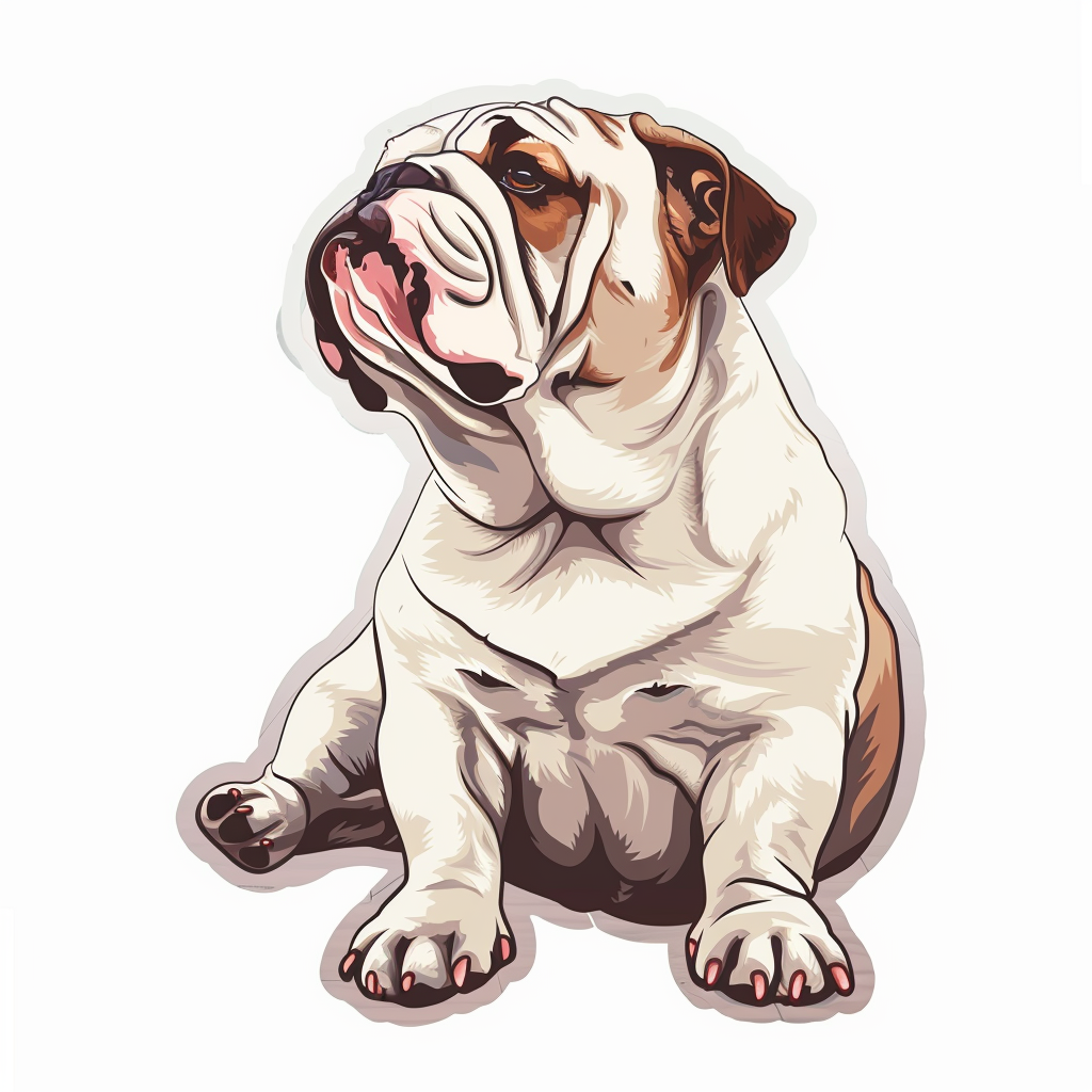 Bulldog Dog Vinyl Decal Sticker for Car, Laptop, Tumbler and more # F07302