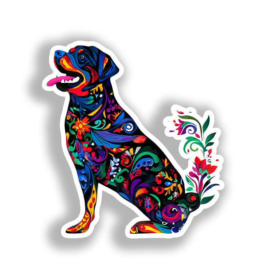 Rottweiler Dog Vinyl Decal Sticker for Car, Laptop, Tumbler and more # A018062-4" x 4"