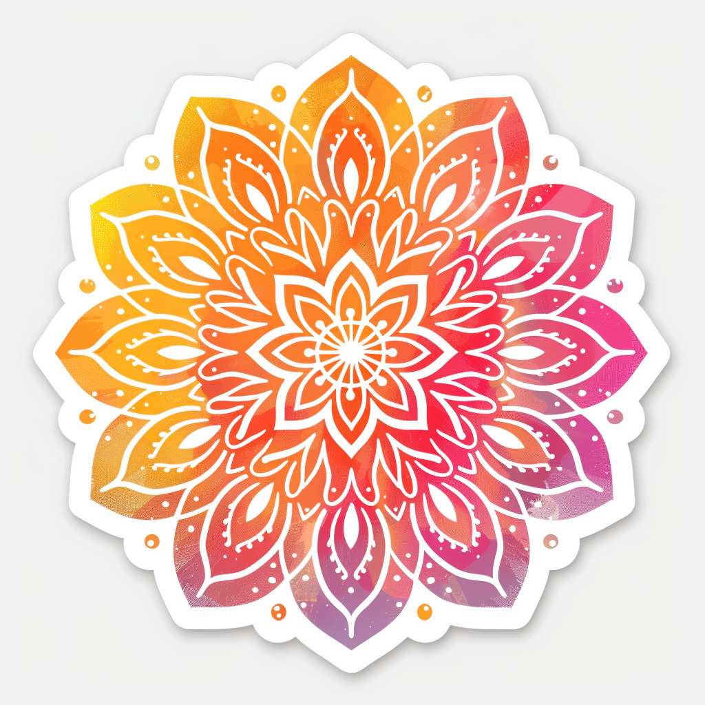 Mandala Vinyl Decal Sticker for Car, Laptop, Tumbler and more # F08247