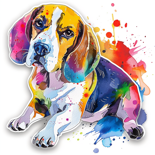 Beagle dog Vinyl Decal Sticker for Car, Laptop, Tumbler and more # F012001