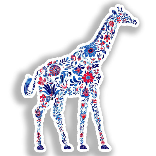 Giraffe Vinyl Decal Sticker for Car, Laptop, Tumbler and more # A018554-4" x 4"