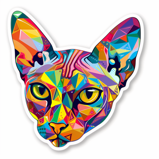 Sphynx Cat Vinyl Decal Sticker for Car, Laptop, Tumbler and more # F09975