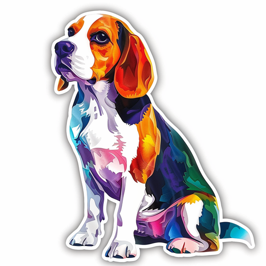 Beagle dog Vinyl Decal Sticker for Car, Laptop, Tumbler and more # F012095